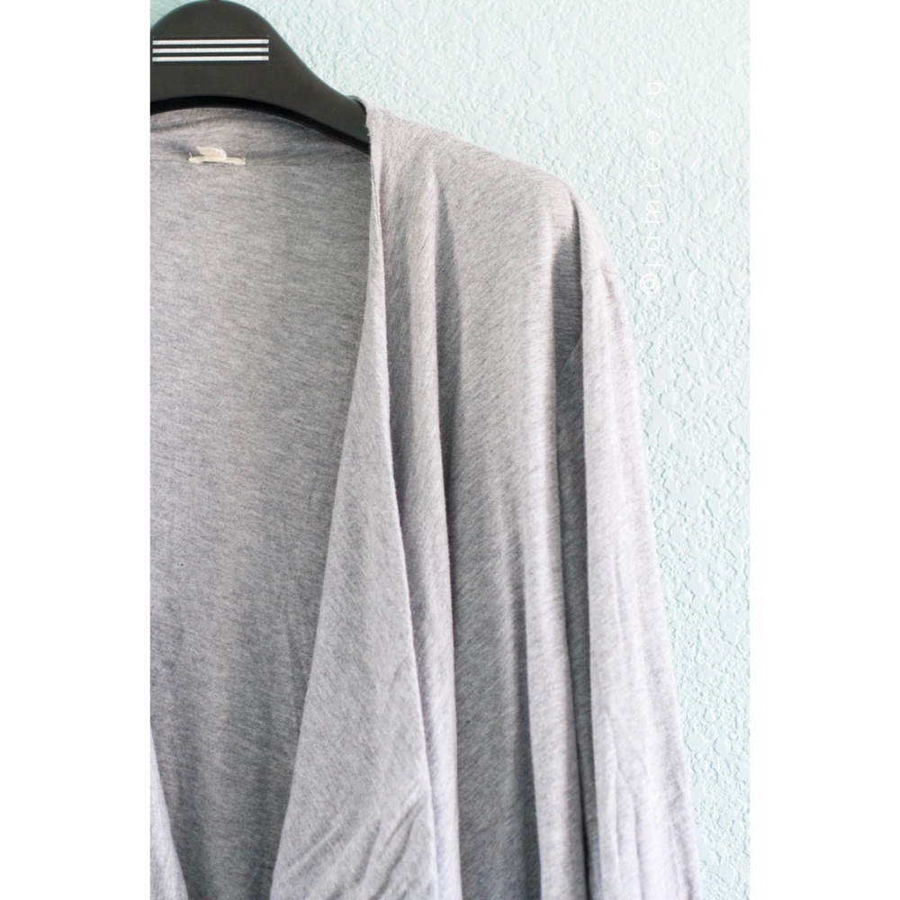 J. Crew | Open-Front Drape Shawl Jersey Cardigan - Picture 2 of 8